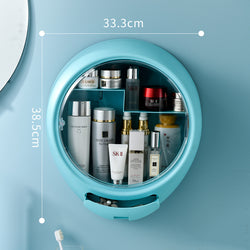 Wall-mounted cosmetic storage box