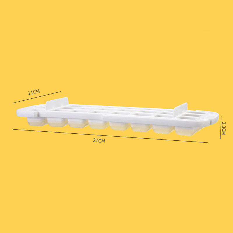 Ice cube tray with storage box