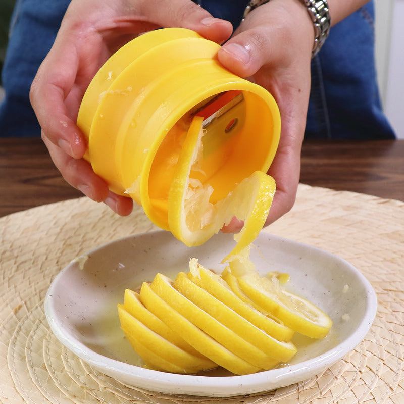 Spiral lemon slicer