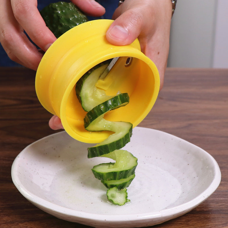 Spiral lemon slicer