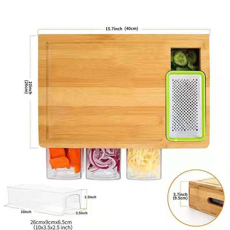 Cutting board with containers – the perfect solution for the kitchen