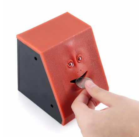 Funny face coin bank