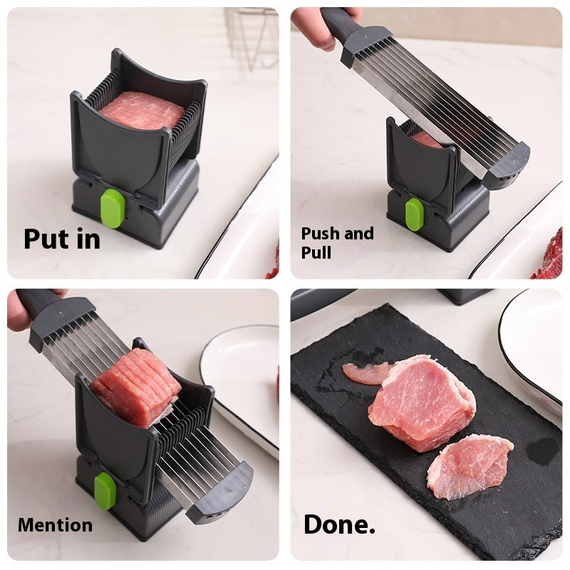 Meat slicer for thin slicing