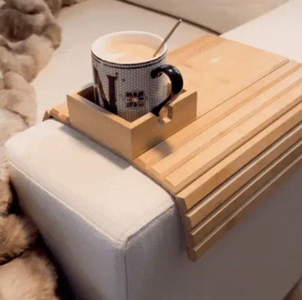 Modern minimalist bamboo sofa tray