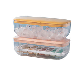 Ice cube tray with storage box