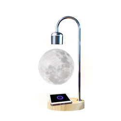 Unique lamp with magnetic ball and wireless charging