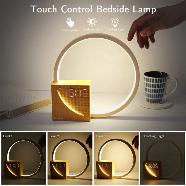 Table lamp with alarm clock - touch control