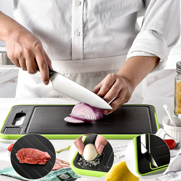 Cutting board with defrosting Function + 3 functions