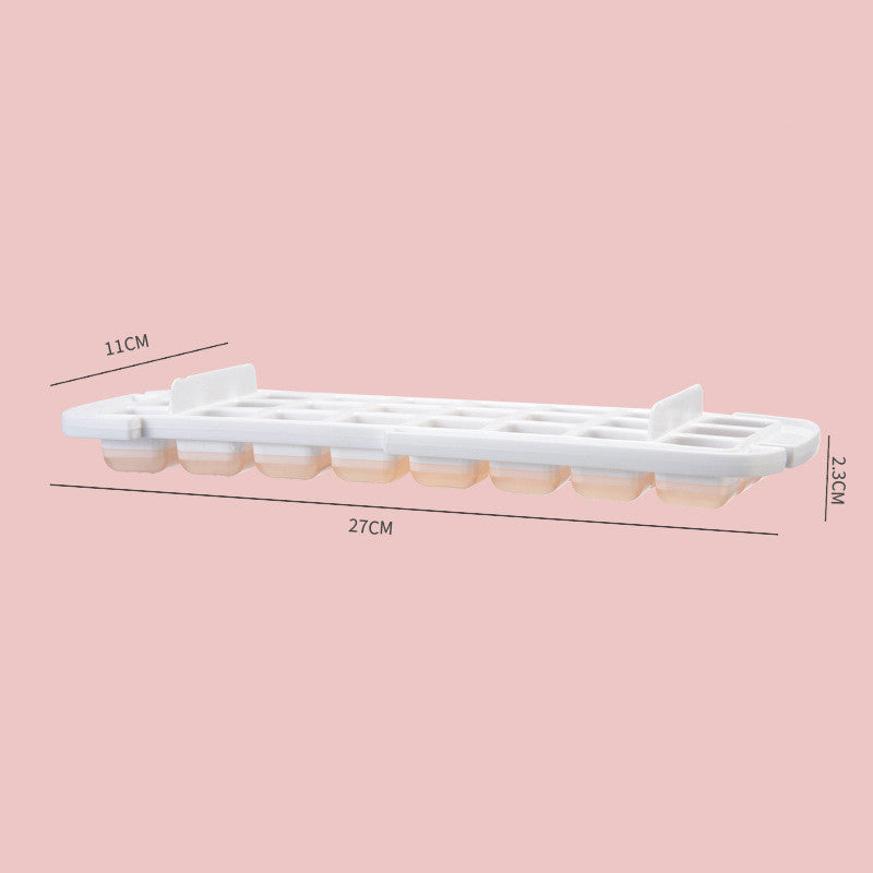 Ice cube tray with storage box